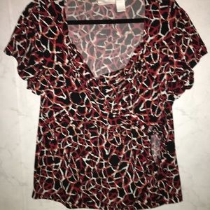 EUC WORTHINGTON WOMENS STRETCH TOP SIZE 1X